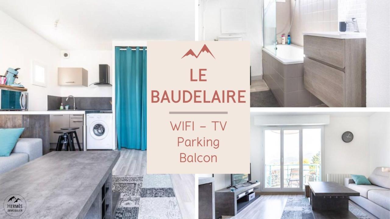 Le Baudelaire - Cosy Studio Et Parking A Гренобль Экстерьер фото